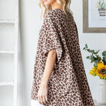 Oversized Animal Ribbed Top - The Nines