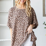 Oversized Animal Ribbed Top - The Nines