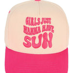 Girls Just Want to Have Sun Hot Pink Hat - The Nines