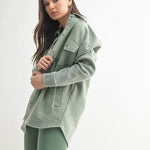 Mono B French Terry Snap Button Shacket - 3 colors! - The Nines