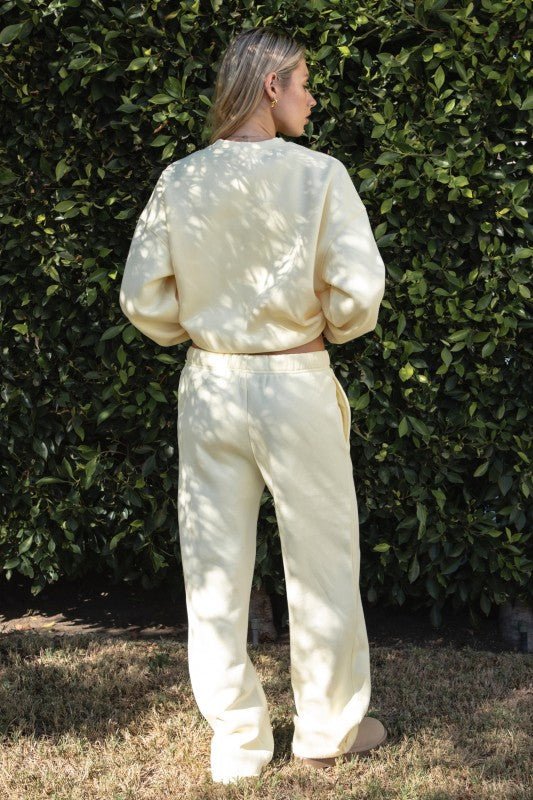 Lani Cloud Fleece Straight Leg Pocket Sweatpants - 2 colors! - The Nines