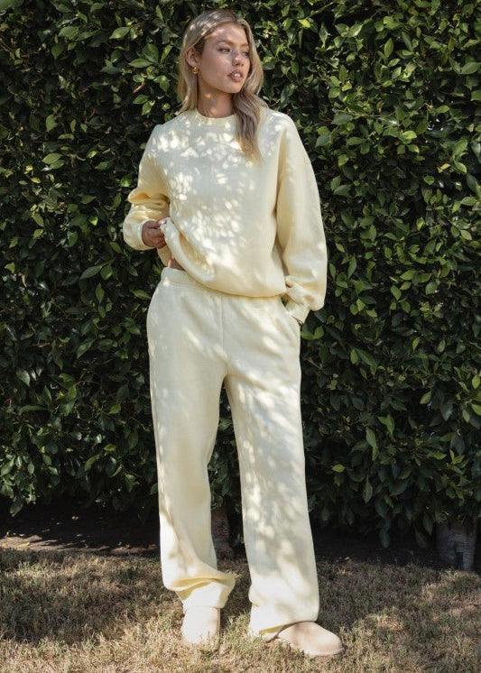 Lani Cloud Fleece Straight Leg Pocket Sweatpants - 2 colors! - The Nines