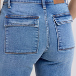 Judy Blue Bermuda Back Flap Shorts - The Nines