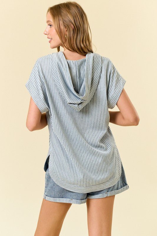 Lake Breeze Textured Dolman Top - The Nines