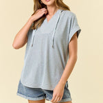 Lake Breeze Textured Dolman Top - The Nines