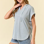 Lake Breeze Textured Dolman Top - The Nines