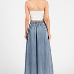 Tencel Denim Midi Skirt - The Nines