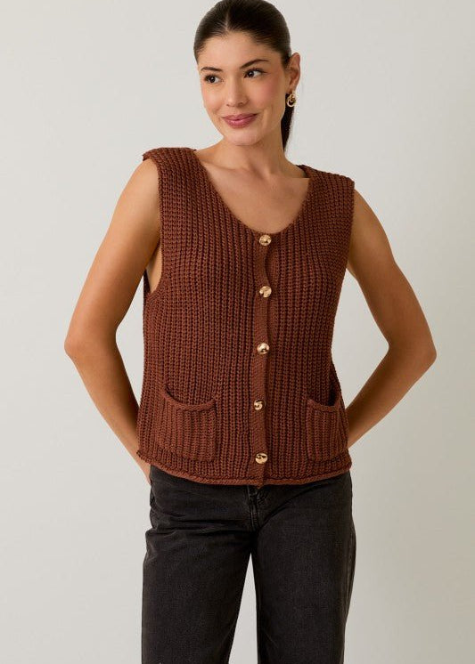 Coco Relaxed Sweater Vest - The Nines