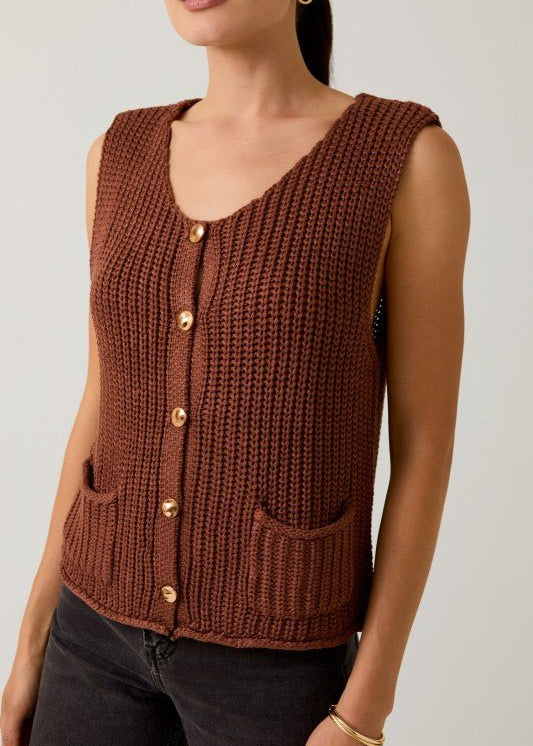 Coco Relaxed Sweater Vest - The Nines