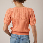 Short Sleeve Cable Sweater - 2 Colors! - The Nines