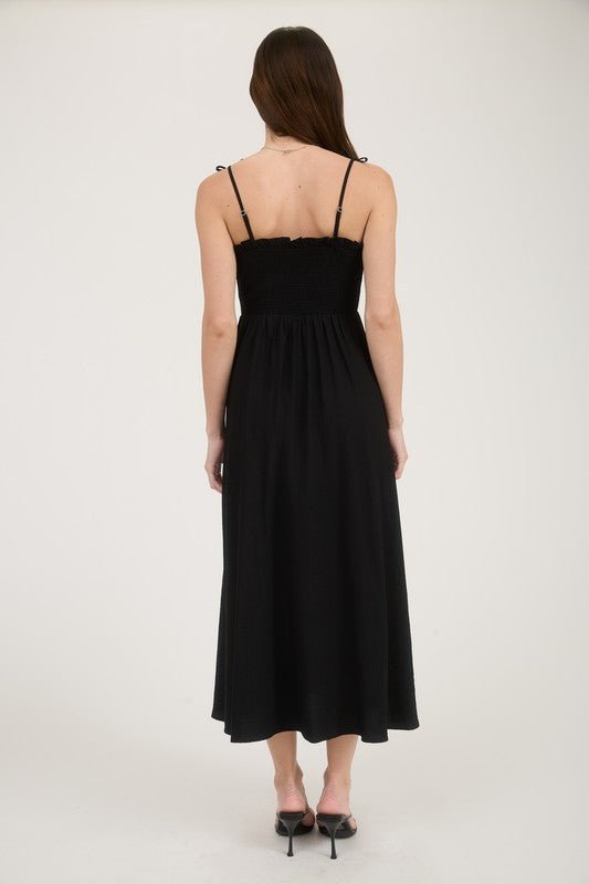 Sweetheart Bow Strap Dress - 2 Colors! - The Nines
