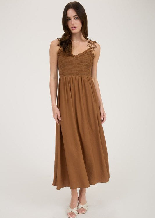 Sweetheart Bow Strap Dress - 2 Colors! - The Nines