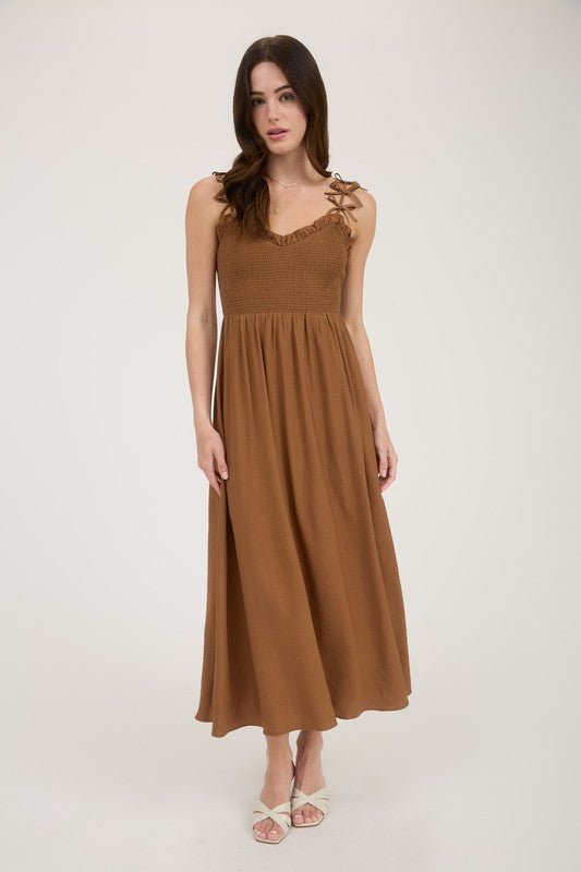 Sweetheart Bow Strap Dress - 2 Colors! - The Nines