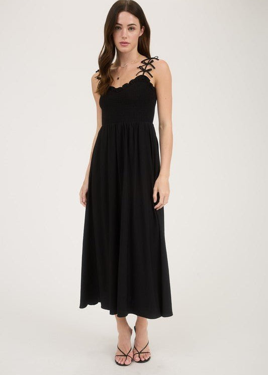 Sweetheart Bow Strap Dress - 2 Colors! - The Nines