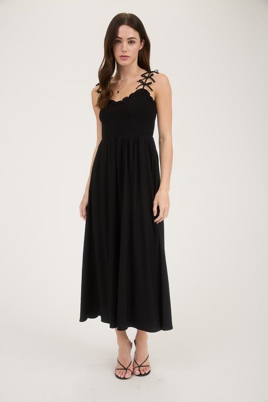 Sweetheart Bow Strap Dress - 2 Colors! - The Nines