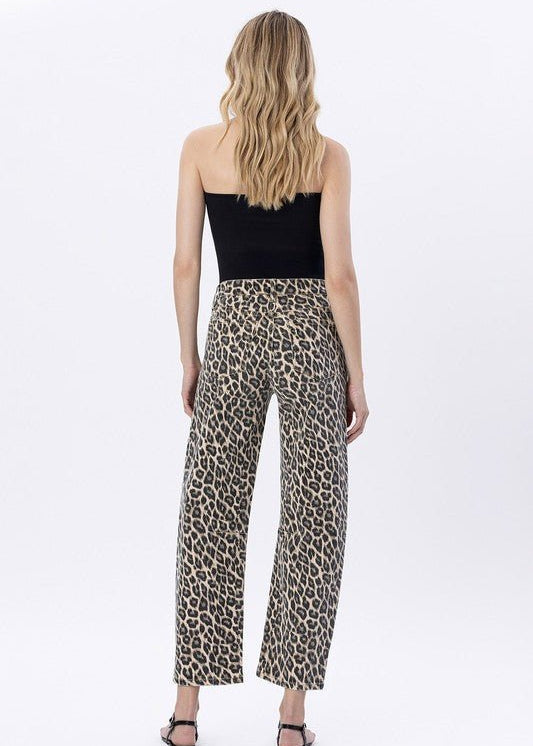 Vervet Leopard Barrel Jean - The Nines