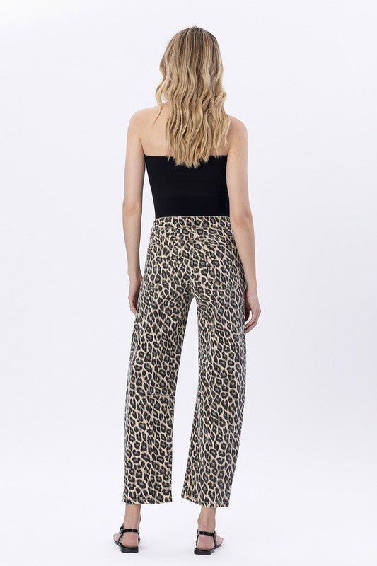 Vervet Leopard Barrel Jean - The Nines