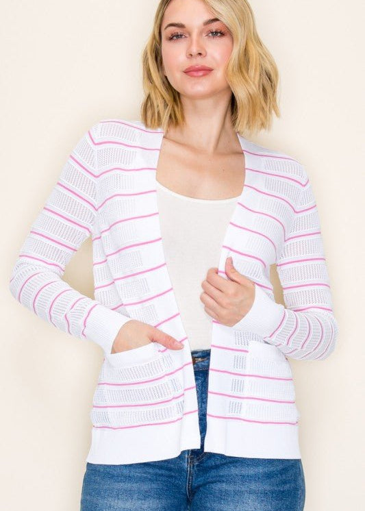 Pointelle Cardigan - 2 Colors! - The Nines