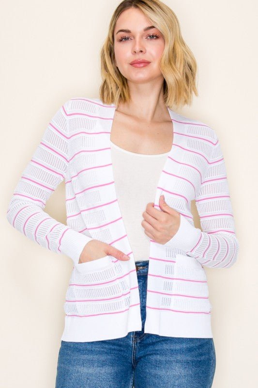 Pointelle Cardigan - 2 Colors! - The Nines