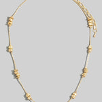 Station Bead Chain Necklace - Gold - The Nines