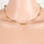 Station Bead Chain Necklace - Gold & Silver - The Nines