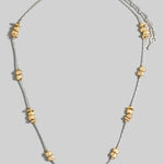 Station Bead Chain Necklace - Gold & Silver - The Nines