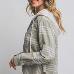 Olive Stone Hooded Flannel - The Nines