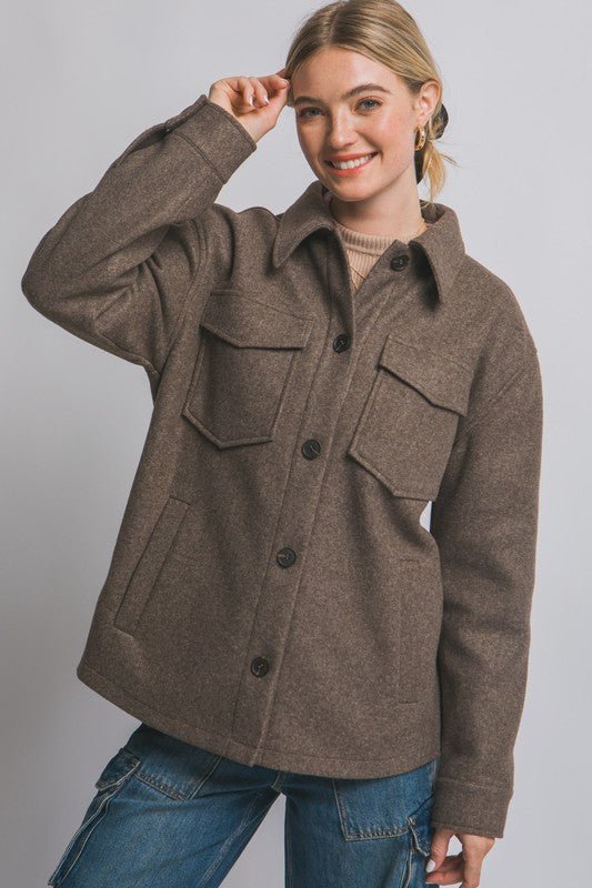 Fleece Shacket - The Nines