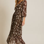 Olive Floral Dress - The Nines