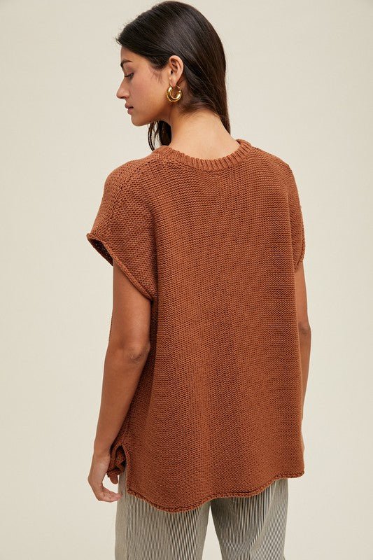 Rust Sweater Top - The Nines