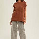 Rust Sweater Top - The Nines