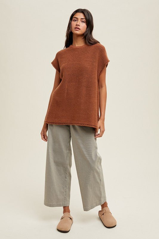 Rust Sweater Top - The Nines