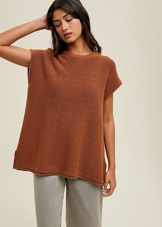 Rust Sweater Top - The Nines