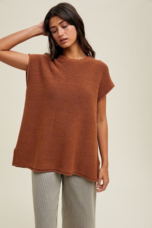 Rust Sweater Top - The Nines