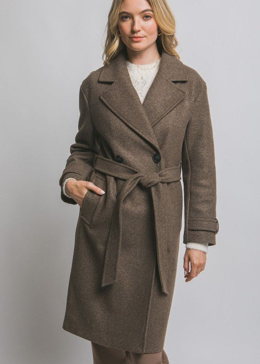 Belted Wrap Coat - 2 Colors! - The Nines
