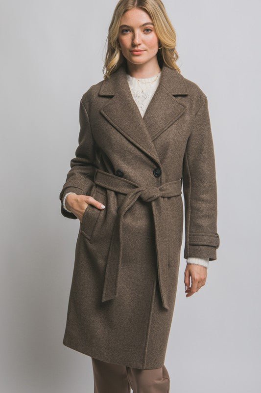 Belted Wrap Coat - 2 Colors! - The Nines