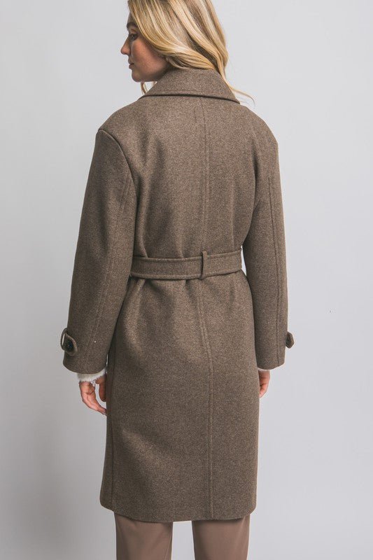 Belted Wrap Coat - 2 Colors! - The Nines