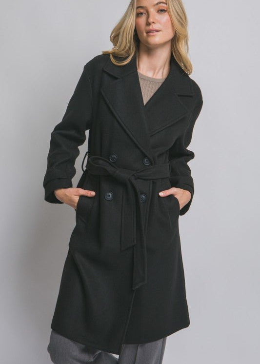 Belted Wrap Coat - 2 Colors! - The Nines