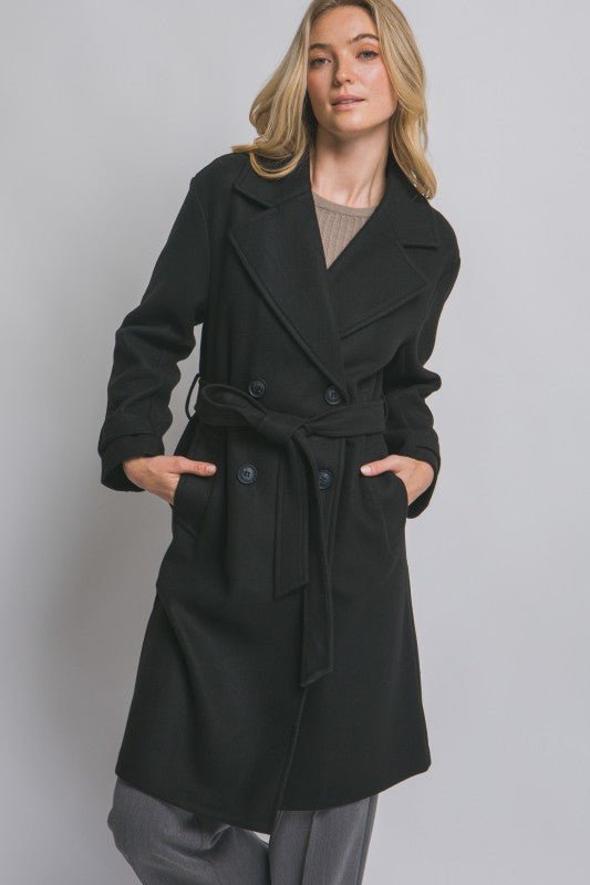 Belted Wrap Coat - 2 Colors! - The Nines