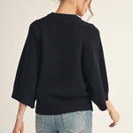Wide Sleeve Sweater Top - 3 colors! - The Nines