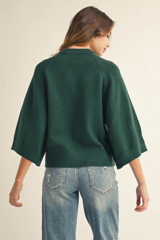 Wide Sleeve Sweater Top - 3 colors! - The Nines