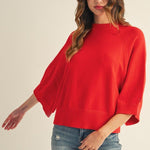 Wide Sleeve Sweater Top - 3 colors! - The Nines