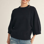 Wide Sleeve Sweater Top - 3 colors! - The Nines