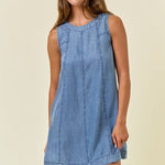 Chambray Pocket Dress - 2 colors! - The Nines
