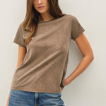 Brown Acid Wash Tee - The Nines