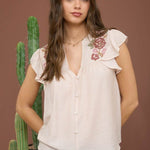 Kaylee Embroidered Tops - The Nines