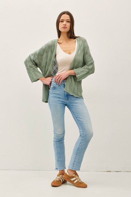 Crochet Cardigan - 2 colors! - The Nines