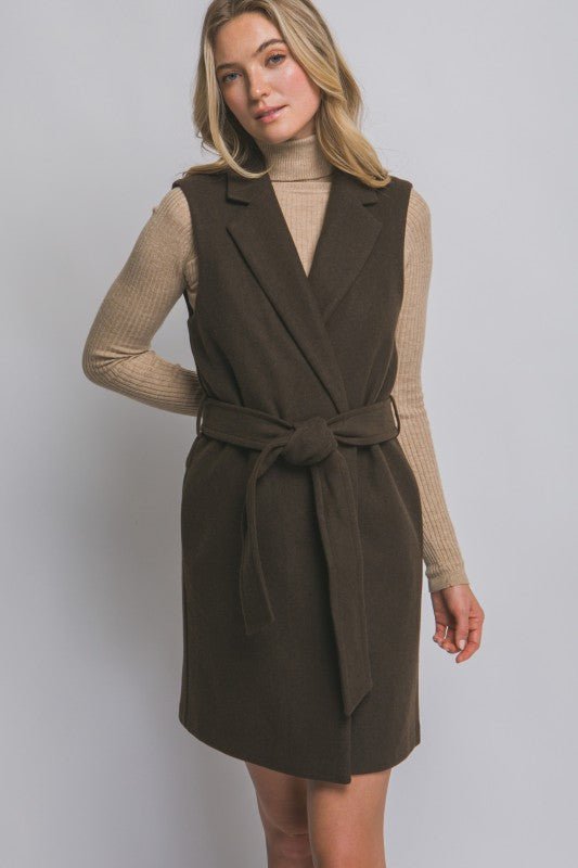 Sleeveless Coat - 4 Colors! - The Nines