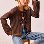 Solid Sweater Bow Tops - 2 Colors! - The Nines