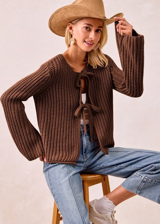 Solid Sweater Bow Tops - 2 Colors! - The Nines